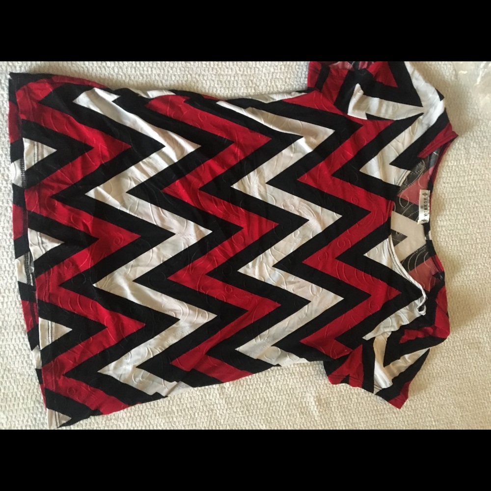 Gender dress top red white black